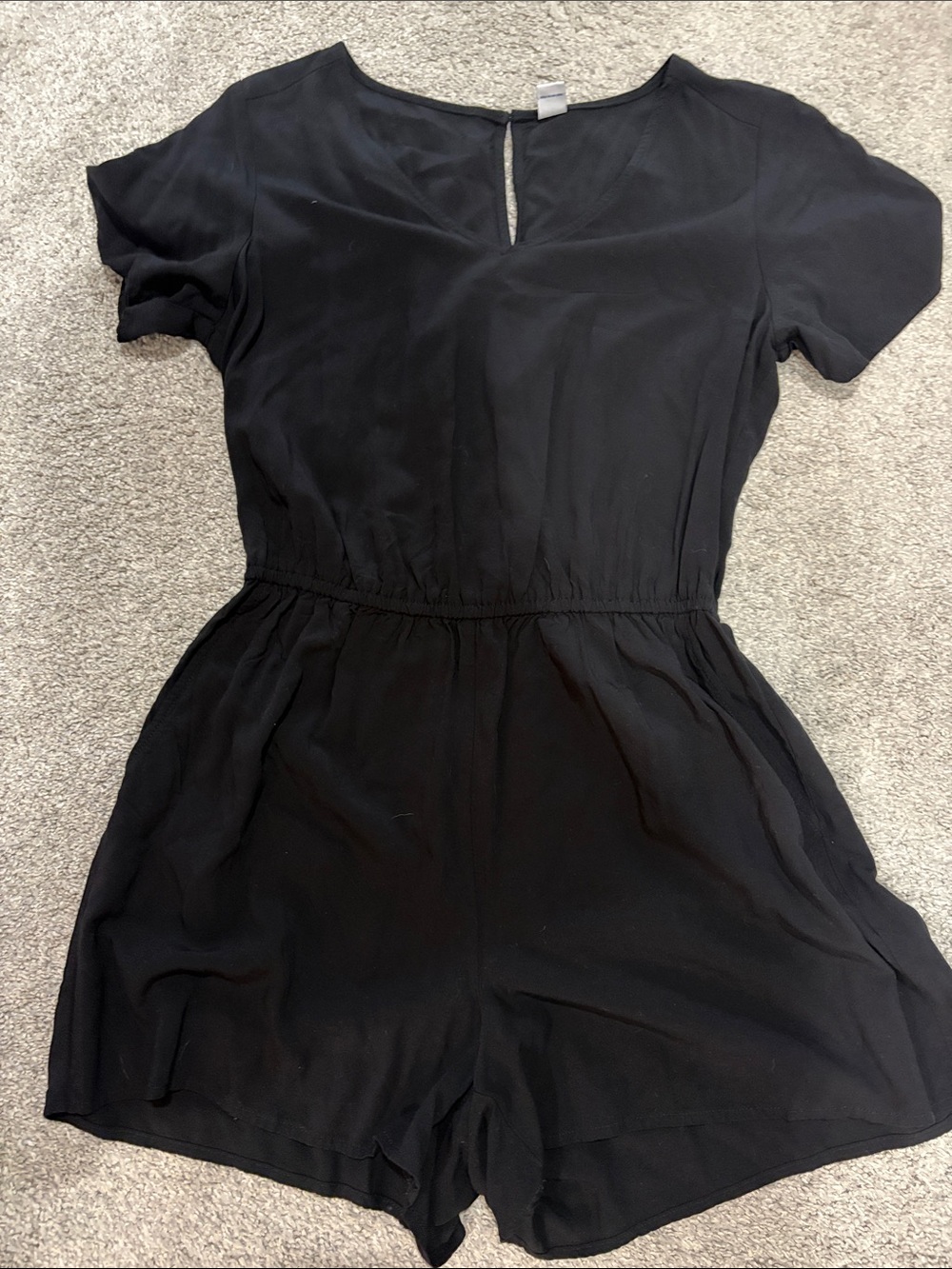 Old Navy Black Short Sleeve Romper